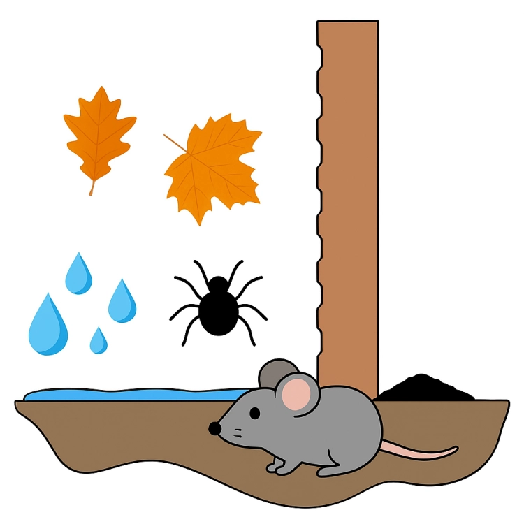 Jesienny krajobraz z pająkiem i myszą.png